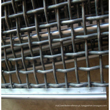 High Manganese Steel Crimped Wire Mesh Triturador de tela vibratória Mesh tela